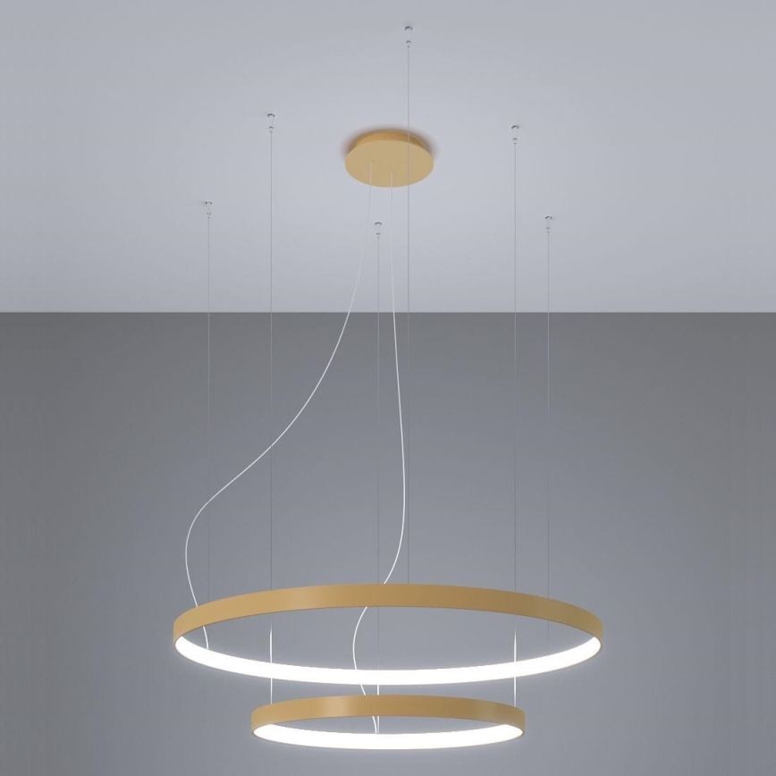 Thoro TH.268 -  Κρεμαστό φωτιστικό οροφής LED RIO LED/80W/230V CRI 95 4000K χρυσό