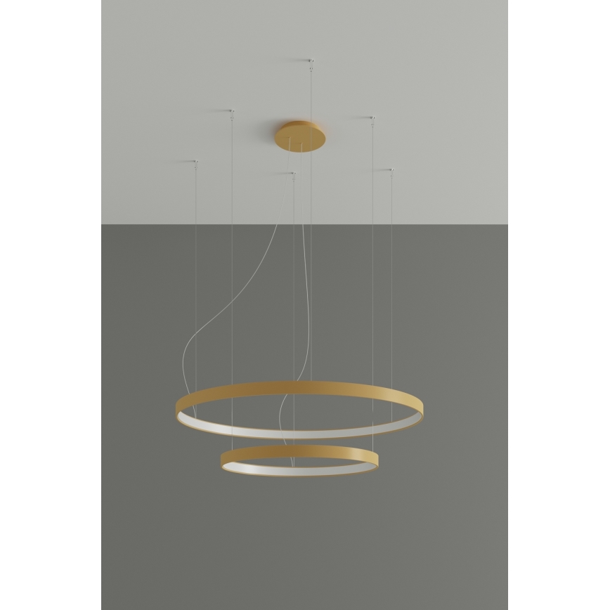 Thoro TH.268 -  Κρεμαστό φωτιστικό οροφής LED RIO LED/80W/230V CRI 95 4000K χρυσό