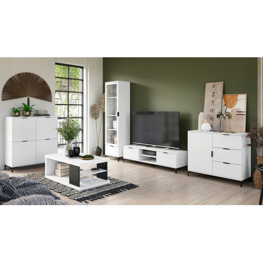 Τηλεοπτικό τραπεζάκι LORA λευκό