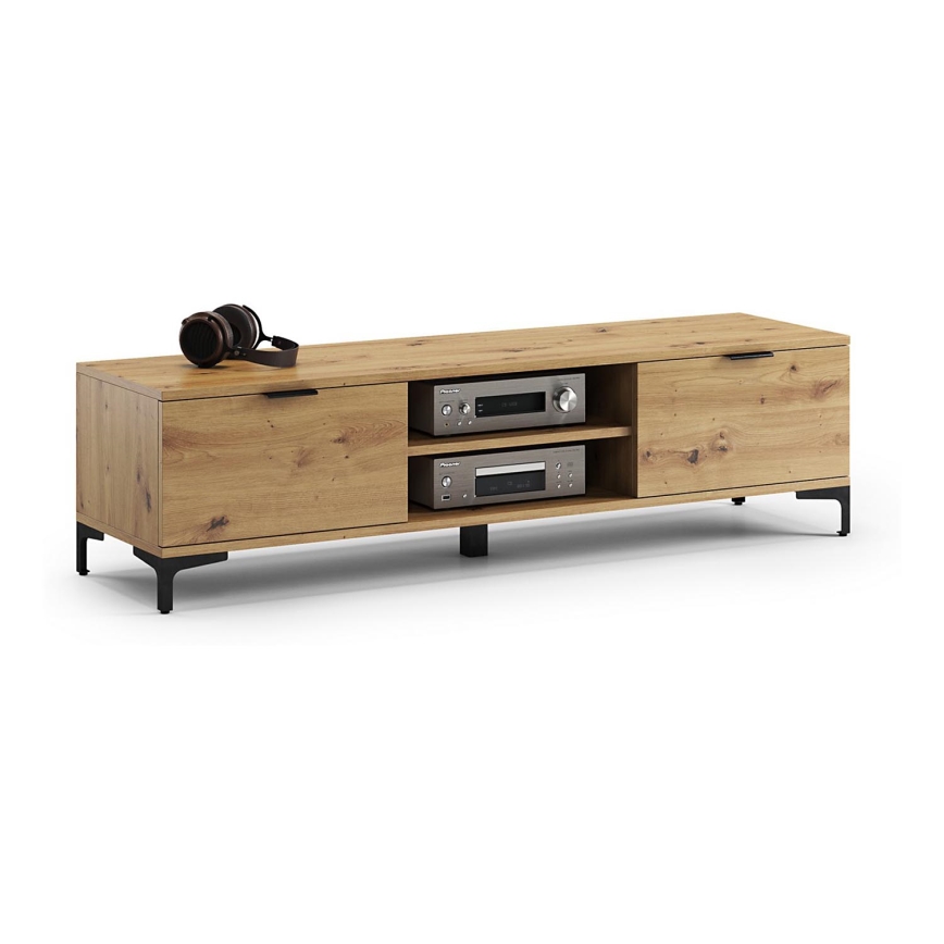 Τηλεοπτικό τραπεζάκι LORA σε απόχρωση artisan δρυς