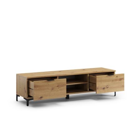 Τηλεοπτικό τραπεζάκι LORA σε απόχρωση artisan δρυς