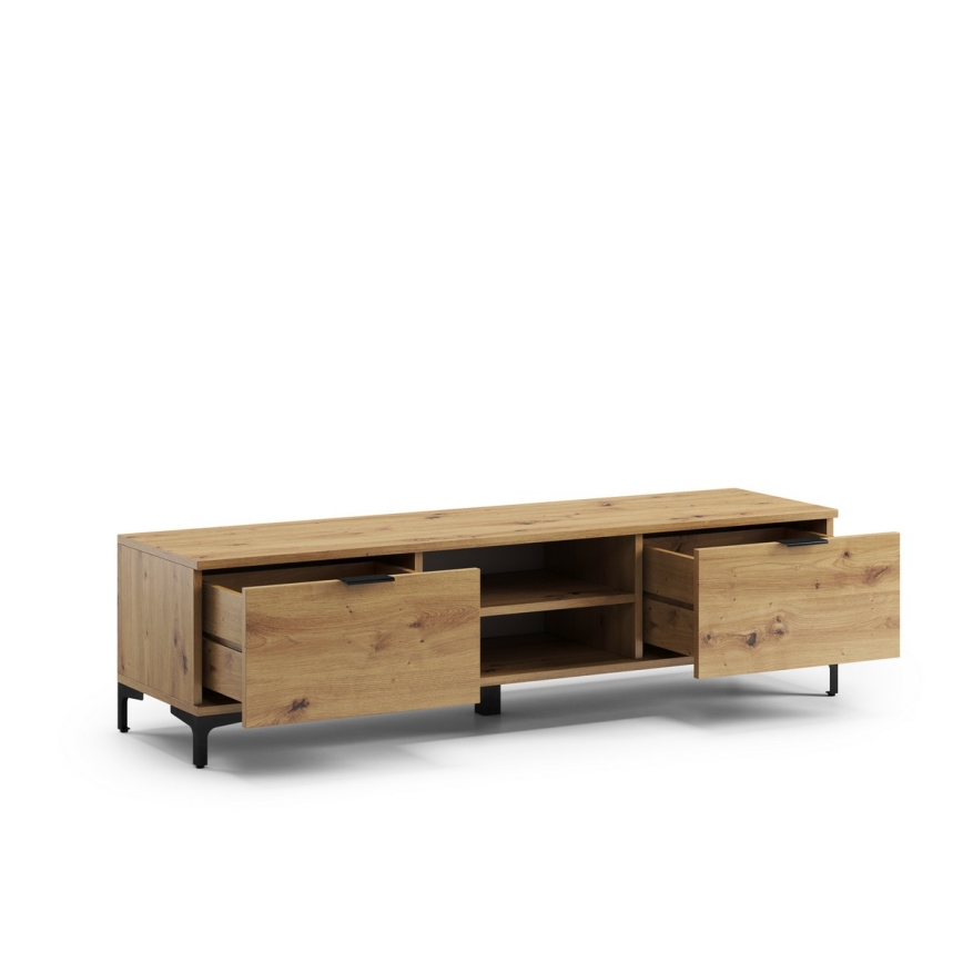 Τηλεοπτικό τραπεζάκι LORA σε απόχρωση artisan δρυς