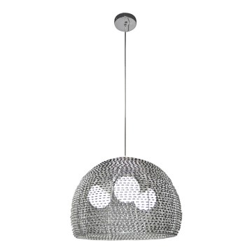 Top Light Davos 50 - Κρεμαστό φωτιστικό οροφής DAVOS 3xE27/60W/230V γυαλιστερό χρώμιο