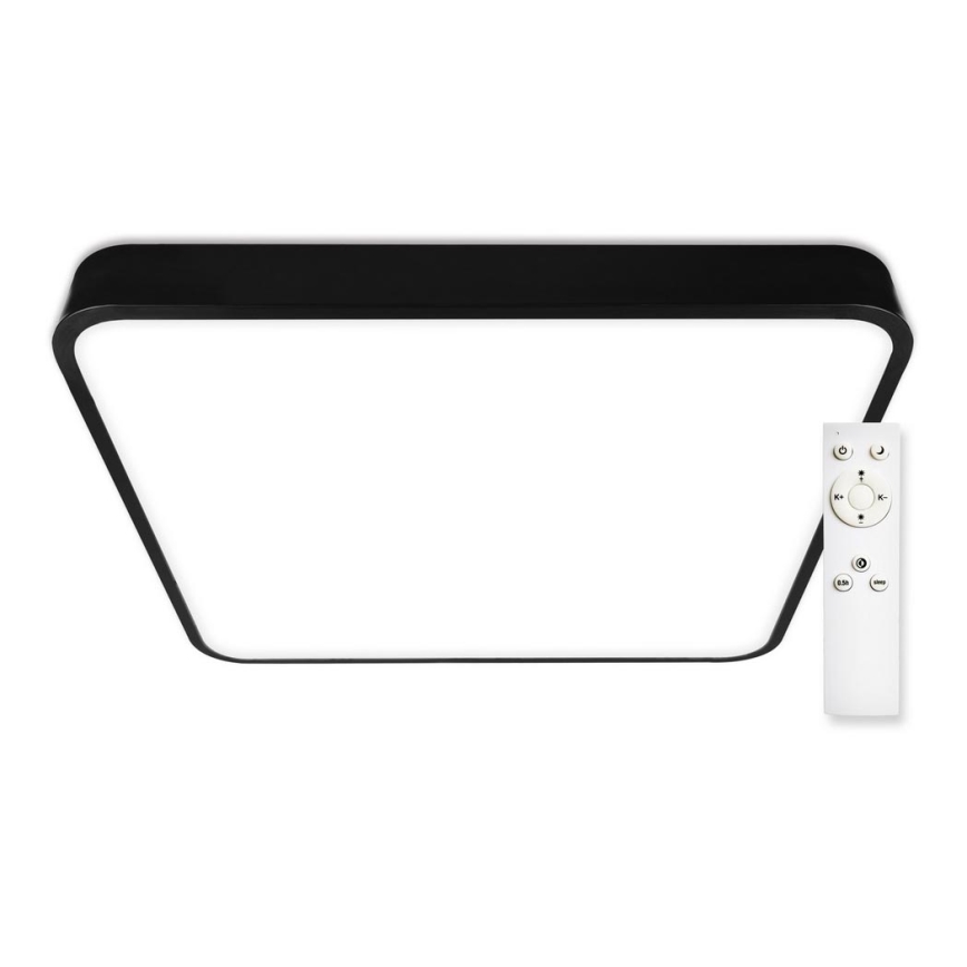 Top Light - LED Dimmable φωτιστικό οροφής METAL LED/60W/230V γωνιακός μαύρο + τηλεχειριστήριο