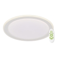 Top Light - LED Dimmable φωτιστικό οροφής NORMAN LED/60W/230V διάμετρος 49 cm λευκό + τηλεχειριστήριο