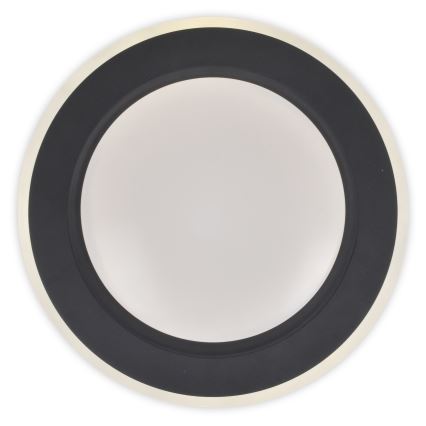 Top Light - LED Dimmable φωτιστικό οροφής NORMAN LED/60W/230V διάμετρος 49 cm μαύρο + τηλεχειριστήριο