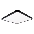 Top Light - LED Dimmable φωτιστικό οροφής REVIT LED/50W/230V 3000-6500K 50x50 cm μαύρο + τηλεχειριστήριο