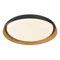 Top Light - LED Dimmable φωτιστικό οροφής SATELLITE LED/48W/230V 3000-6500K διάμετρος 53 cm μαύρο/καφέ + τηλεχειριστήριο