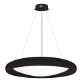 Top Light - Led Dimmable κρεμαστό φωτιστικό οροφής SALERNO LED/60W/230V 3000-6500K διάμετρος 60 cm μαύρο + τηλεχειριστήριο