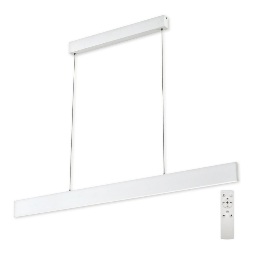 Top Light - Led Dimmable κρεμαστό φωτιστικό οροφής LINE LED/30W/230V λευκό + τηλεχειριστήριο