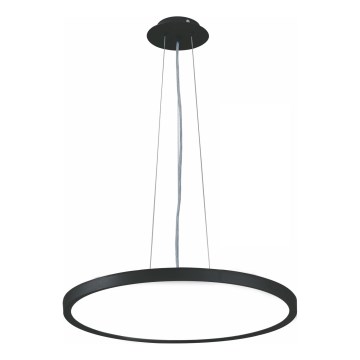 Top Light - Led Dimmable κρεμαστό φωτιστικό οροφής REVIT LED/50W/230V 3000-6500K διάμετρος 60 cm μαύρο + τηλεχειριστήριο