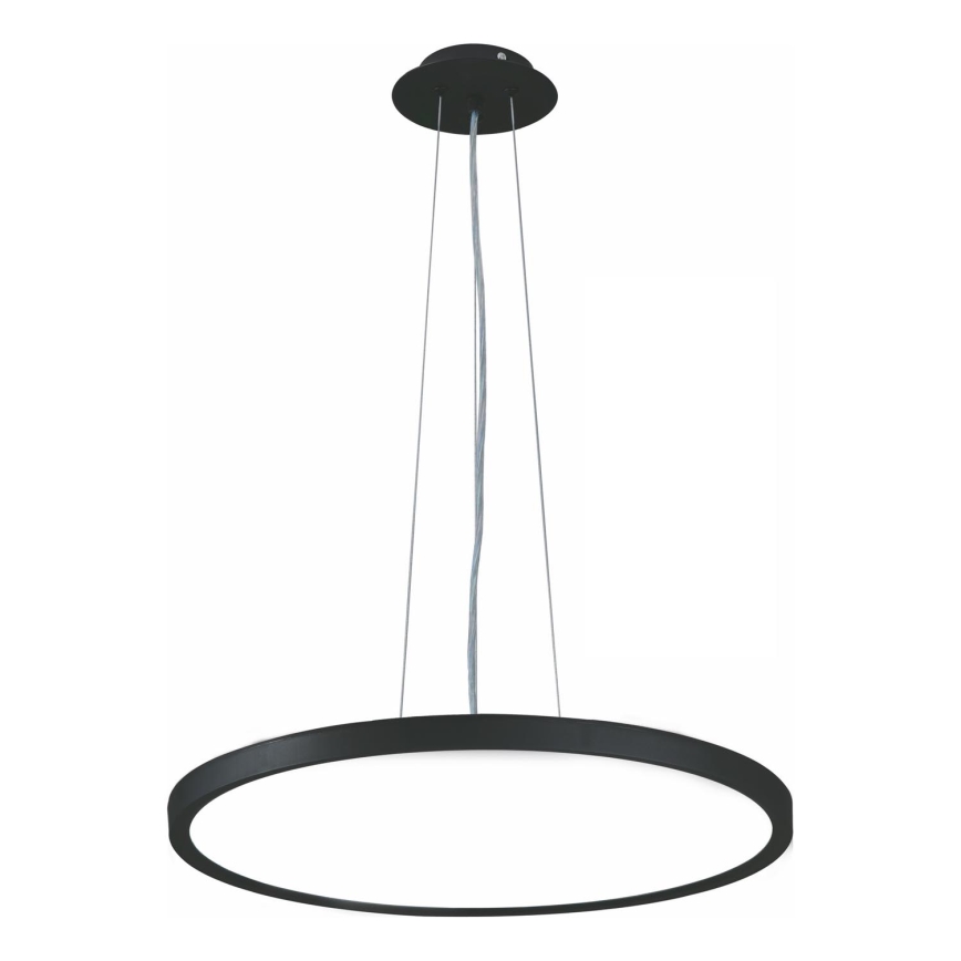 Top Light - Led Dimmable κρεμαστό φωτιστικό οροφής REVIT LED/50W/230V 3000-6500K διάμετρος 60 cm μαύρο + τηλεχειριστήριο