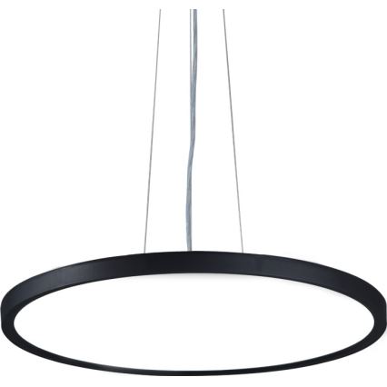 Top Light - Led Dimmable κρεμαστό φωτιστικό οροφής REVIT LED/50W/230V 3000-6500K διάμετρος 60 cm μαύρο + τηλεχειριστήριο