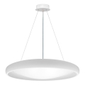 Top Light - Led Dimmable κρεμαστό φωτιστικό οροφής SALERNO LED/60W/230V 3000-6500K διάμετρος 60 cm λευκό + τηλεχειριστήριο