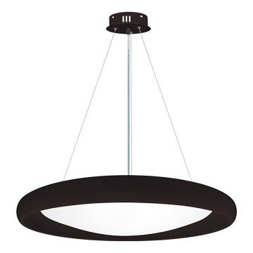 Top Light - Led Dimmable κρεμαστό φωτιστικό οροφής SALERNO LED/60W/230V 3000-6500K διάμετρος 60 cm μαύρο + τηλεχειριστήριο