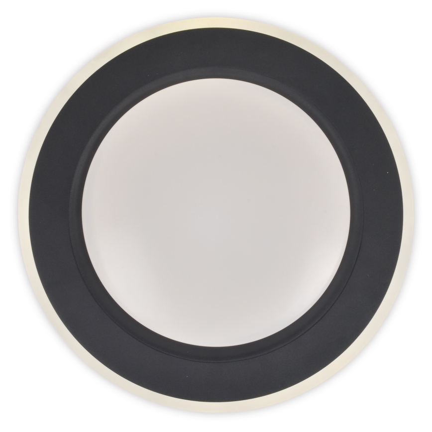 Top Light - LED Dimmable φωτιστικό οροφής NORMAN LED/60W/230V διάμετρος 49 cm μαύρο + τηλεχειριστήριο