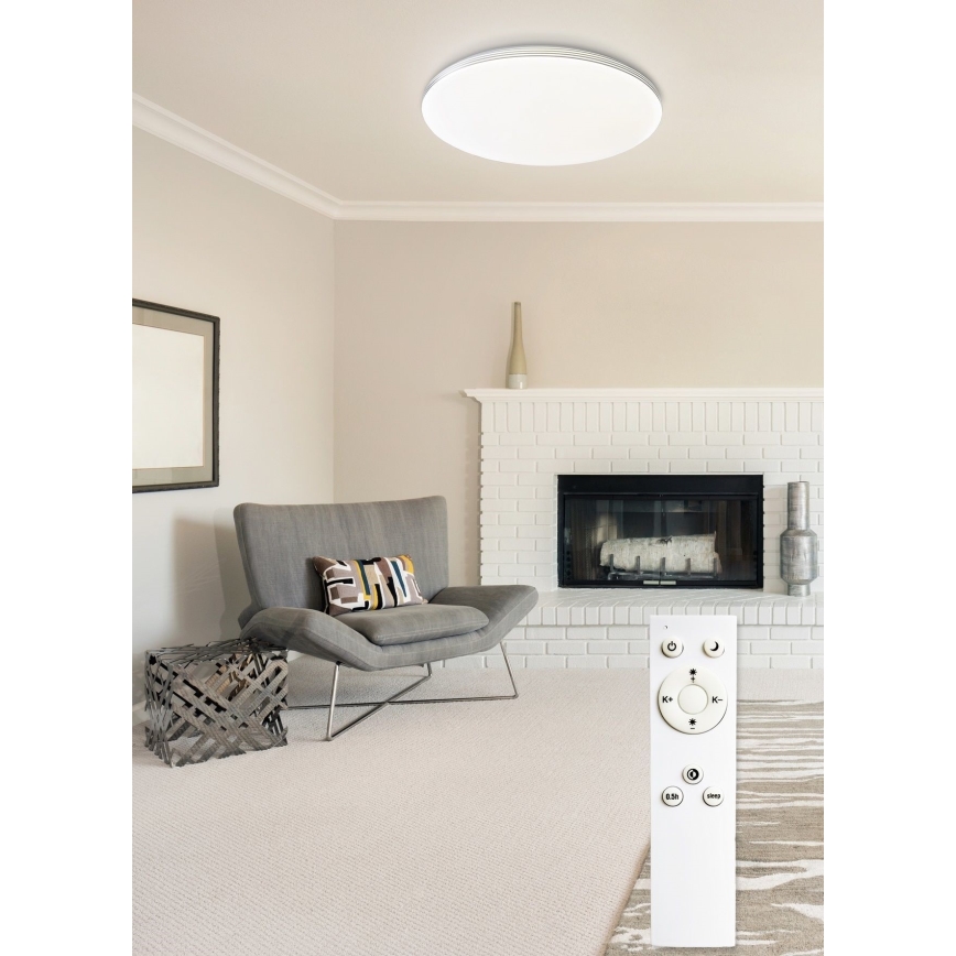 Top Light - LED Dimmable φωτιστικό οροφής OCEAN LED/36W/230V 3000-6500K + τηλεχειριστήριο