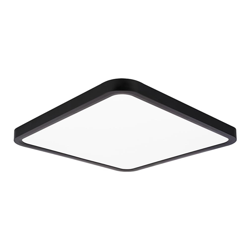 Top Light - LED Dimmable φωτιστικό οροφής REVIT LED/36W/230V 3000-6500K 40x40 cm μαύρο + τηλεχειριστήριο