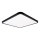 Top Light - LED Dimmable φωτιστικό οροφής REVIT LED/50W/230V 3000-6500K 50x50 cm μαύρο + τηλεχειριστήριο