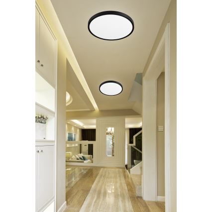 Top Light - LED Dimmable φωτιστικό οροφής REVIT LED/70W/230V 3000-6500K διάμετρος 75 cm μαύρο + τηλεχειριστήριο