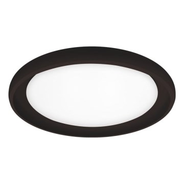 Top Light - LED Dimmable φωτιστικό οροφής SALERNO LED/60W/230V 3000-6500K διάμετρος 60 cm μαύρο + τηλεχειριστήριο