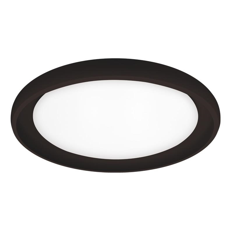 Top Light - LED Dimmable φωτιστικό οροφής SALERNO LED/60W/230V 3000-6500K διάμετρος 60 cm μαύρο + τηλεχειριστήριο