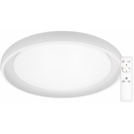 Top Light - LED Dimmable φωτιστικό οροφής SALERNO LED/60W/230V 3000-6500K διάμετρος 60 cm λευκό + τηλεχειριστήριο