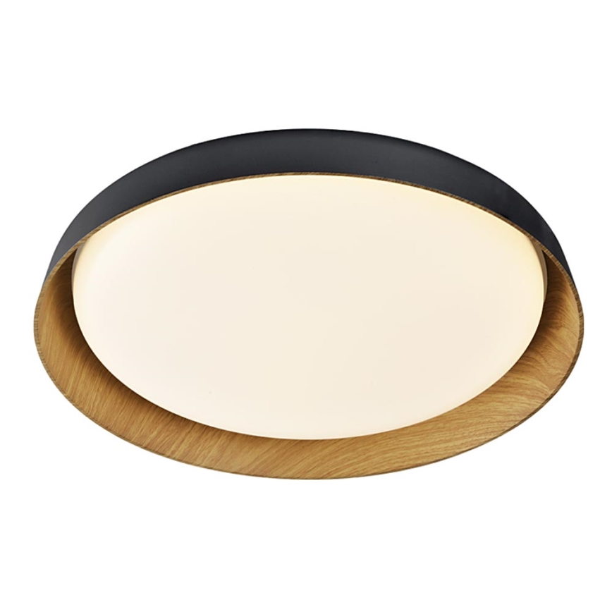 Top Light - LED Dimmable φωτιστικό οροφής SATELLITE LED/36W/230V 3000-6500K διάμετρος 43 cm μαύρο/καφέ + τηλεχειριστήριο
