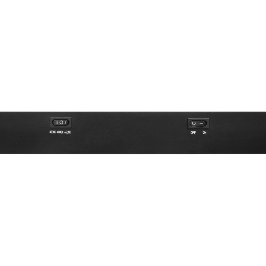 Top Light - LED Φωτιστικό κάτω από ντουλάπια AXIS LED/15W/230V 3000/4000/6500K 60 cm μαύρο