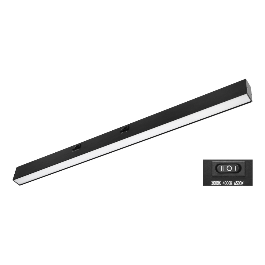 Top Light - LED Φωτιστικό κάτω από ντουλάπια AXIS LED/15W/230V 3000/4000/6500K 60 cm μαύρο