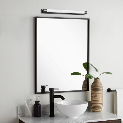 Top Light - LED Φωτιστικό καθρέφτη μπάνιου TURIA LED/8W/230V 3000/4000/6500K IP44 40 cm μαύρο