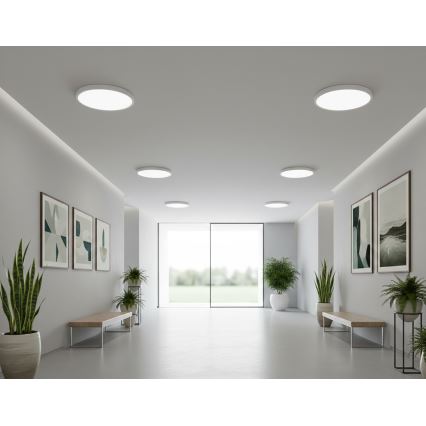 Top Light - Φωτιστικό οροφής LED με αισθητήρα κίνησης REVIT LED/12/18/24W/230V 3000/4000/6500K Ø 30 cm λευκό