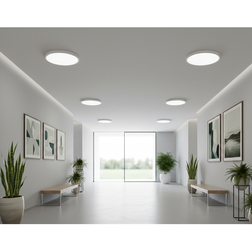 Top Light - Φωτιστικό οροφής LED με αισθητήρα κίνησης REVIT LED/9/12/18W/230V 3000/4000/6500K διάμ. 23 cm λευκό