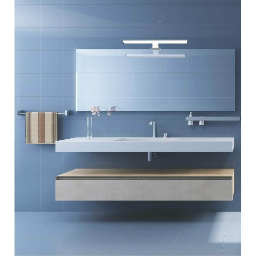 Top Light - LED φωτισμός καθρέπτη μπάνιου TEXAS MAX LED/12W/230V 3000/4000/6500K IP44 78 cm ματ χρώμιο