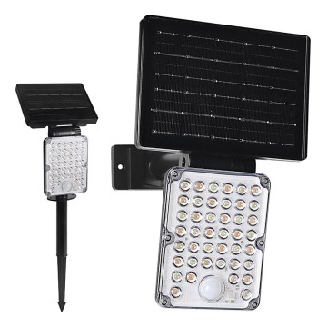 Top Light - LED Ηλιακό φωτιστικό με αισθητήρα 3 σε 1 ZENITH LED/10W/3,7V 3000/4000/6500K IP54 2400 mAh