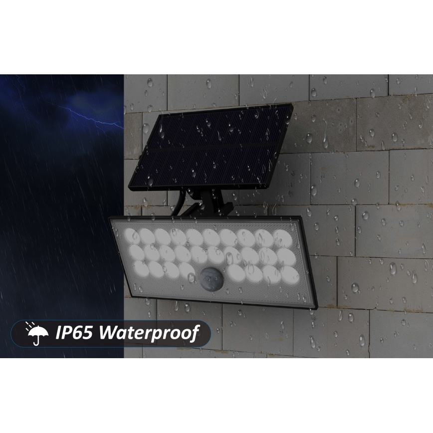 Top Light - Ηλιακός προβολέας τοίχου LED με αισθητήρα HELEON VARIO LED/8W/3,7V IP65 4000K 2200 mAh + τηλεχειριστήριο