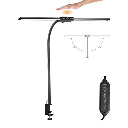 Top Light - Ρυθμιζόμενο επιτραπέζιο LED φωτιστικό με κλιπ LYRA LED/18W/230V 3000-6500K μαύρο