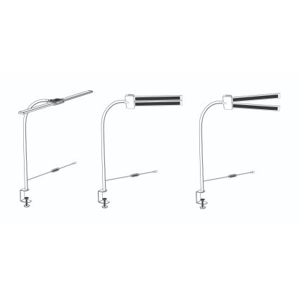 Top Light - Ρυθμιζόμενο επιτραπέζιο LED φωτιστικό με κλιπ LYRA LED/18W/230V 3000-6500K μαύρο