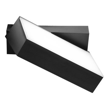 Top Light - LED επιτοίχιο φωτιστικό εξωτερικού χώρου FLIP LED/12W/230V 3000/4000/6000K IP54 μαύρο