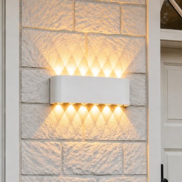 Top Light - LED επιτοίχιο φωτιστικό εξωτερικού χώρου RAY LED/10W/230V 3000/4000/6500K IP54 λευκό