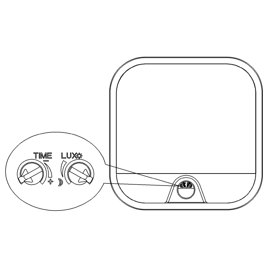 Top Light - LED εξωτερικό φωτιστικό τοίχου με αισθητήρα κίνησης και λυκόφωτος BARI LED/20W/230V 4000K IP65