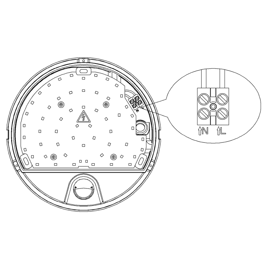 Top Light - LED εξωτερικό επιτοίχιο φωτιστικό με αισθητήρα κίνησης και φωτοκύτταρο BARI LED/15W/230V 4000K IP54