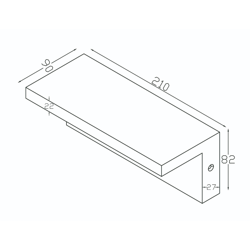 Top Light - Εξωτερικό επιτοίχιο LED φωτιστικό με αισθητήρα κίνησης ELON LED/10W/230V 3000/4000/6000K IP54 μαύρο