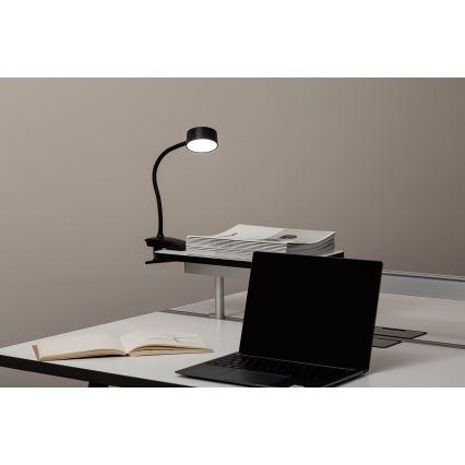 Top Light - LED ρυθμιζόμενη επιτραπέζια λάμπα με κλιπ BELLA LED/4,8W/5V 3000-6500K μαύρη