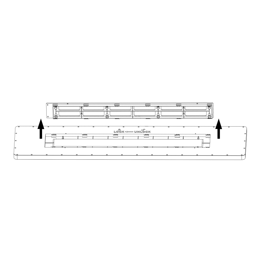 Top Light - LED Πλαφονιέρα οροφής ντιμαριζόμενη REVIT LED/70W/230V 3000-6500K 120x30 cm λευκό + τηλεχειριστήριο