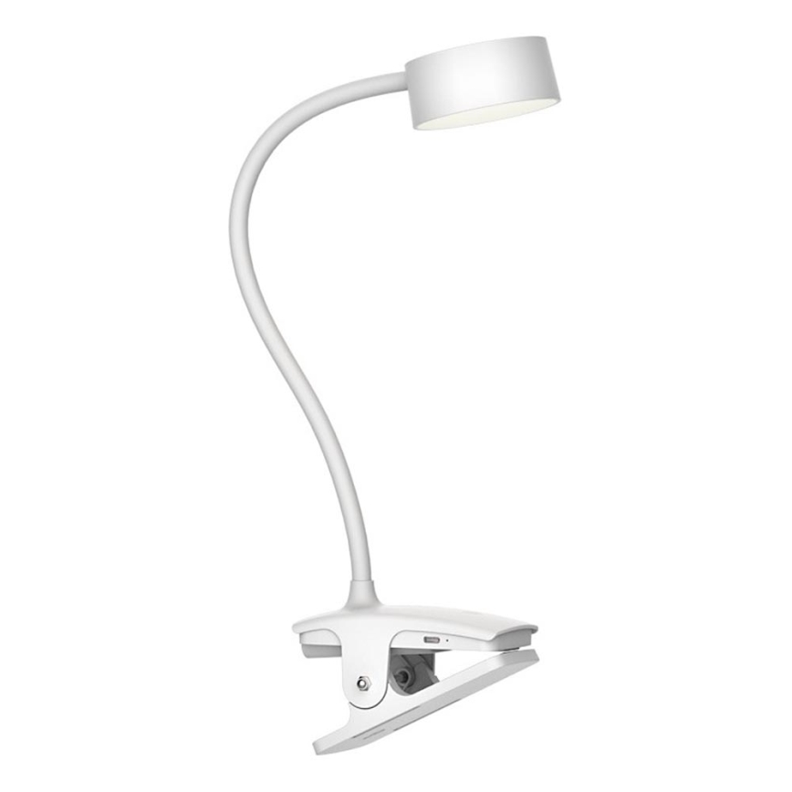Top Light - LED Ρυθμιζόμενη επιτραπέζια λάμπα αφής με κλιπ BELLA LED/4,8W/5V 3000-6500K λευκή