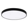 Top Light - LED ρυθμιζόμενο φωτιστικό οροφής για μπάνιο PETAL LED/60W/230V 3000-6500K IP44 Ø 59 cm μαύρο + τηλεχειριστήριο
