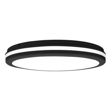 Top Light - LED φωτιστικό οροφής για μπάνιο COMET LED/40W/230V 3000/4000/6500K IP54 μαύρο διάμ. 40 cm