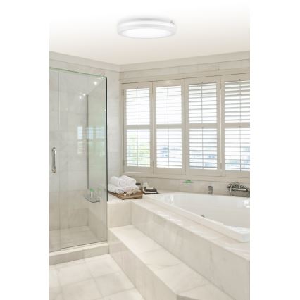 Top Light - LED φωτιστικό οροφής μπάνιου COMET LED/40W/230V 3000/4000/6500K IP54 λευκό διάμ. 40 εκ.
