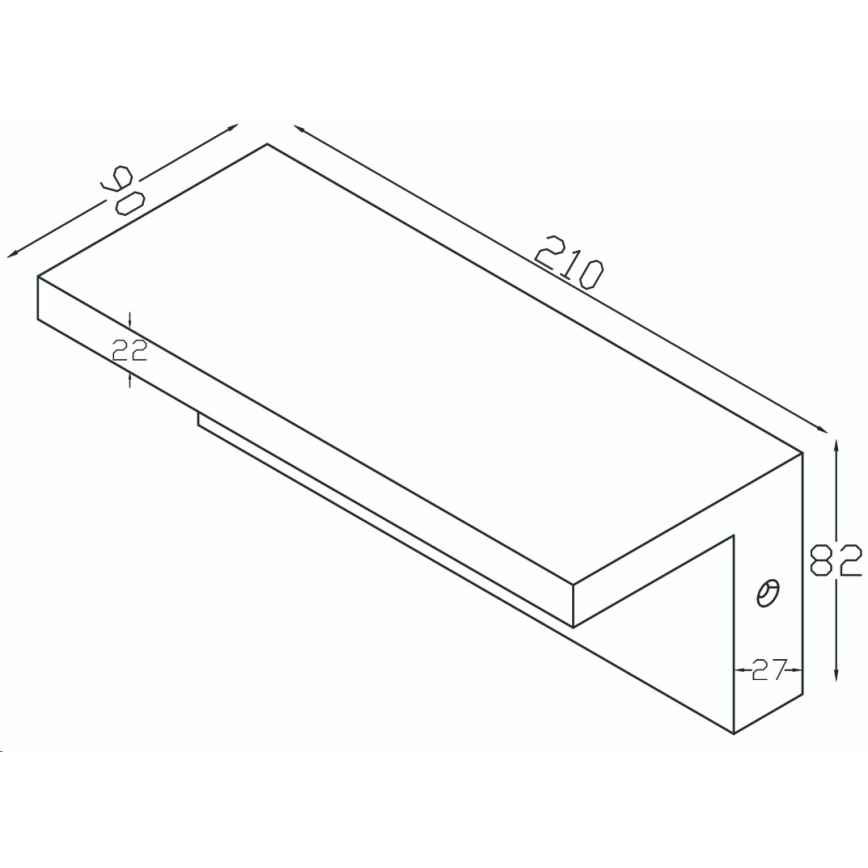 Top Light - LED Φωτιστικό τοίχου εξωτερικού χώρου με αισθητήρα ELON LED/10W/230V 4000K IP54